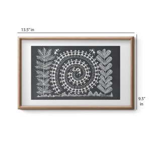 tribal art folk dance warli painting (black) WLC18