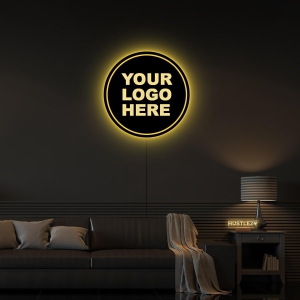 Illuminihub-Personalized Wall Led logo-M / with RGB Controller