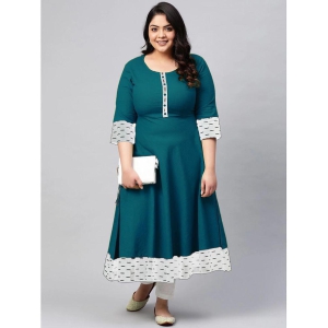 estela-teal-cotton-blend-womens-flared-kurti-pack-of-1-none