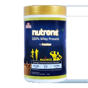 Nutrone 100% Whey Protein Powder by PentaSure |Banana Vanilla 480g | Per Serving 25.28g Protein, 5.7g BCAA, 12.20g EAA for Gym workout and Athletic needs | With Free Shaker