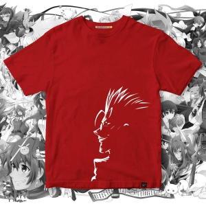 Gojo satoru side profile print-L / Red