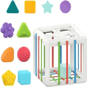 Shape Sorting Sensory Toy: Montessori-Inspired Learning Toy for Toddlers
