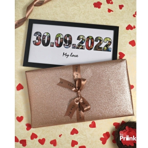 Prink Date Frame-12*6.5 Inches