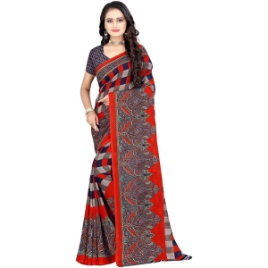 LEELAVATI - Multicolor Georgette Saree With Blouse Piece ( Pack of 1 ) - Multicolor