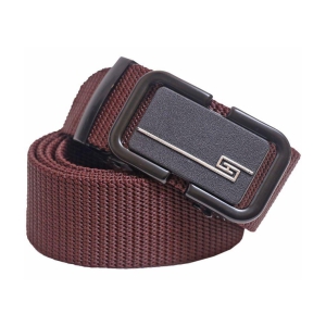 Tough - Brown Nylon Men's Casual Belt ( Pack of 1 ) - None