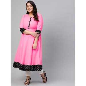 estela-pink-cotton-blend-womens-flared-kurti-pack-of-1-none