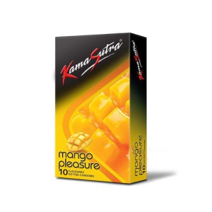 Kama Sutra Mango Pleasure Dotted 10 Condoms