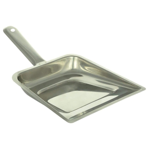 NURATStainless Steel dust pan, Unbreakble Dustpan, Dust Collector Pan for Home and Kitchen Silver