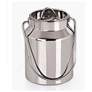 Dynore - Steel Silver Milk Container ( Set of 1 - 1000 ) - Silver