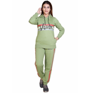 Wild West Green Fleece Printed Tracksuit - Pack of 1 - None