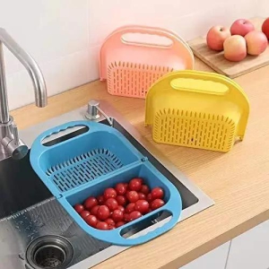 Kitchen Foldable Colander Sink Strainer Basket?(Pack of 2)-1