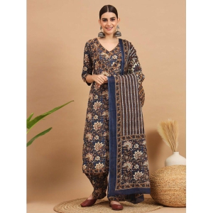 vbuyz-cotton-printed-kurti-with-pants-womens-stitched-salwar-suit-blue-pack-of-1-none