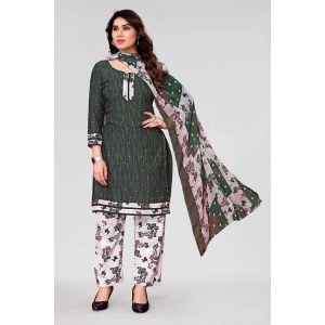 Anand Unstitched Crepe Printed Dress Material - Green ( Pack of 1 ) - Green