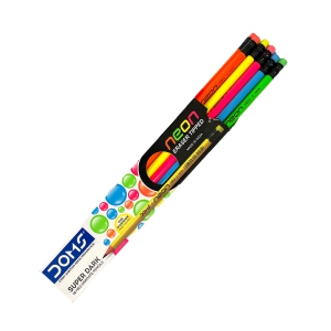 Doms Neon Pencils-Pack of 3