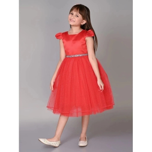 Toy Balloon Kids Red Net Girls Frock ( Pack of 1 ) - None