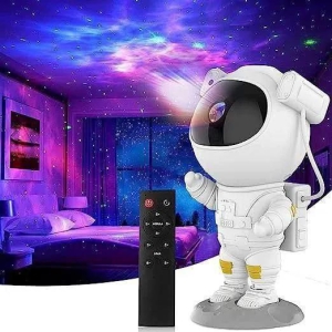 Astronaut Star Galaxy Projector with Timer and Remote