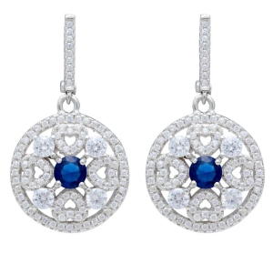 Vibrant Color CZ Earrings For Women IJ15CSSER014