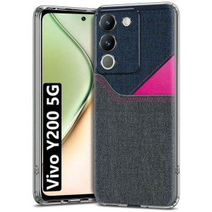 Fashionury Multicolor Printed Back Cover Silicon Compatible For Vivo Y200 ( Pack of 1 )