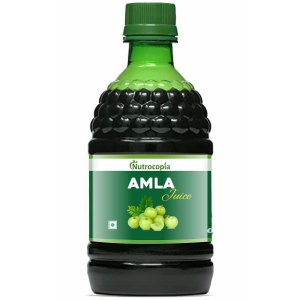 NUTROCOPIA Amla Juice - 400 ml | Rich Source of Vitamin C | Effective Antioxidants for Immunity boosting | Pure, Natural and 100% Ayurvedic Juice