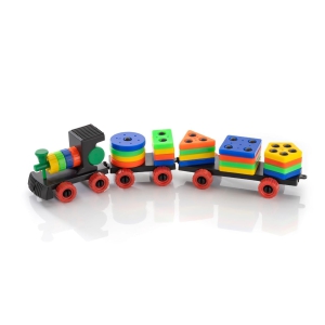 Train with Shape Sorter & Pegs - Fine Motor Skills Toys