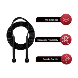 Basic Pencil Skipping Jumping Rope For Gym Fitness Workout - Black