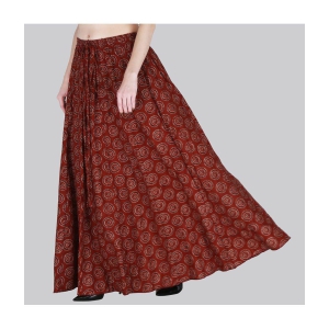 Sttoffa Maroon Cotton Womens A-Line Skirt ( Pack of 1 ) - None