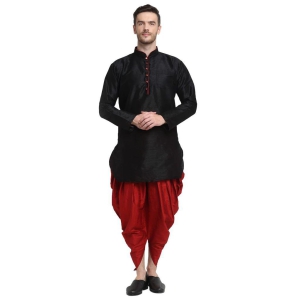 Banity Bey Men's Dupion Regular Fit Dhoti Kurta Set |Soft and Comfortable Kurta Set |Ethnic Kurta Dhoti Set Special for Mens