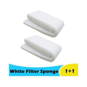 Yaathumaagi - Aquarium Fish Tank White Filter Sponge - 3 Feet Layer ( Pack of 2 )