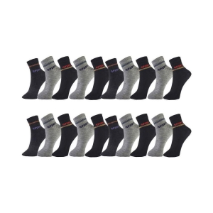 hicode - Lycra Men's Printed Multicolor Ankle Length Socks ( Pack of 10 ) - Multicolor