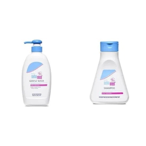 Sebamed baby wash ( 400ml) & baby  shampoo ( 150ml) combo