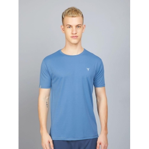 Technosport Light Blue Polyester Slim Fit Men's Sports T-Shirt ( Pack of 1 ) - None