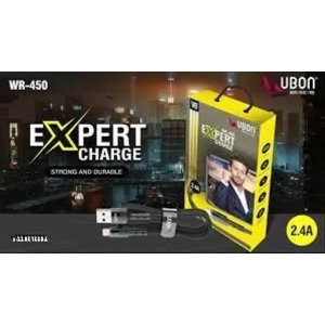 Ubon  WR-450 2.4Amp Expert Charge Micro/V8 Cable (Black)