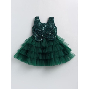 SmartRAHO Green Polyester Blend Baby Girl Dress ( Pack of 1 ) - None