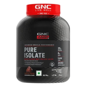 GNC AMP Pure Isolate – 25g Protein, 5g BCAA, Low Carb-4 lbs / Chocolate Frosting