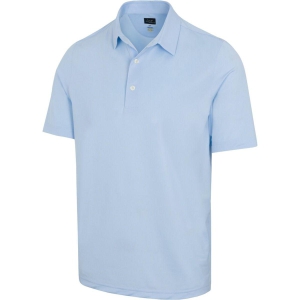 Greg Norman Men's Freedom Micro Stretch Polo - Blue Haze-XL