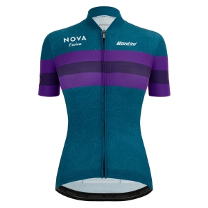 Santini Womens Eroica Opera Jersey-Teal / L