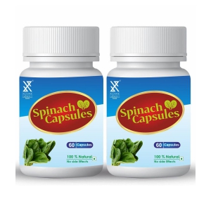 xovak pharmtech Organic Spinach is superfood Antioxidant Capsule 100 gm Pack Of 2