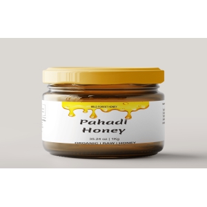 Premium Wild Forest Pahadi Raw Honey 350g