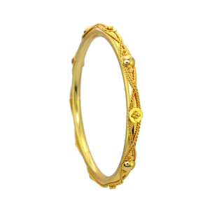 Itscustommade  Beautiful Traditonal gold plated bangle-2.6