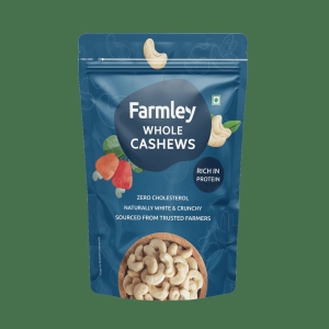 Farmley Whole Cashews Raw Kaju 500g