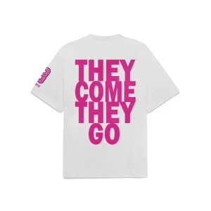 They Come They Go Cream White Tee-XXS