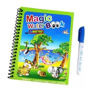 Reusable Magic Water Coloring Painting Book for Kids