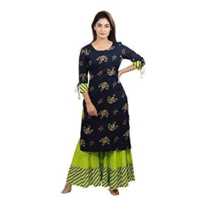 Women's Rayon Straight Kurta (MNF-ETH-16A_Multicolour_2XL)