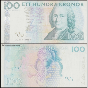 Sweden 100 Kronor Used & Damaged Banknote