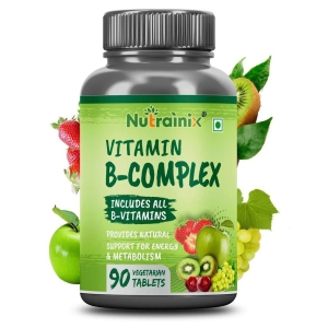 Nutrainix Vitamin B-Complex with Vitamin 90 no.s Unflavoured Vitamins Tablets