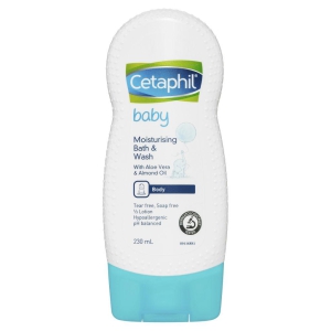 Cetaphil Baby Moisturising Bath & Wash 230mL, Gentle On Skin