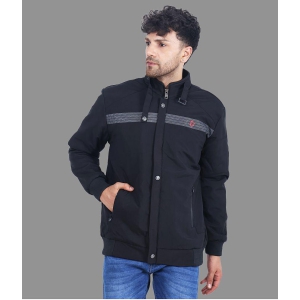 dollar-black-pu-leather-regular-fit-mens-windcheater-jacket-pack-of-1-none