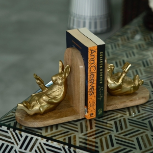 rabbit-bookends