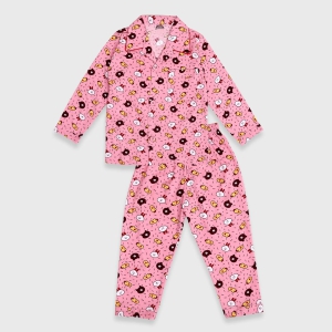 Forest Friends Sleepwear Ensemble-Pink / 3-4 years