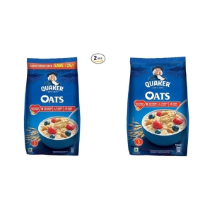 Quaker Oats | Rolled Oats Natural Wholegrain | Nutritious Breakfast Cereals | Dalia Porridge Easy to Cook | 1 Kg + 400 Gm